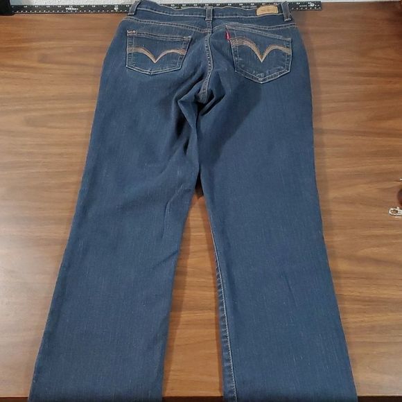 Levi's 512 Slimming Straight Leg High Rise Jeans Size 6 Cute Design on Pockets! - Picture 11 of 12